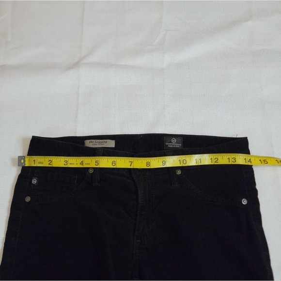 AG Adriano Goldschmied Black Corduroy Legging Super Skinny Jean Size 26 - Picture 7 of 12